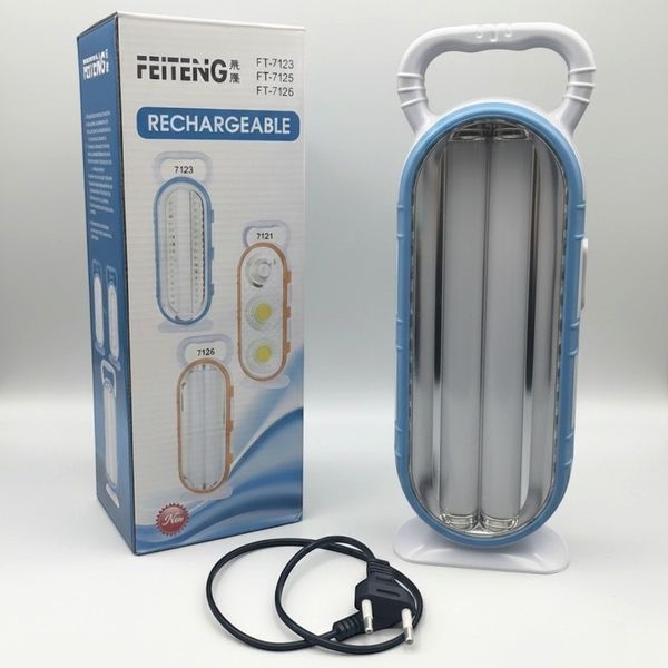 Ручний ліхтар акумуляторний, 220 В, 3 режими, FEITENG FT-7126 / Світлодіодний ліхтар-лампа / Аварійний світильник переносний 234591557 фото