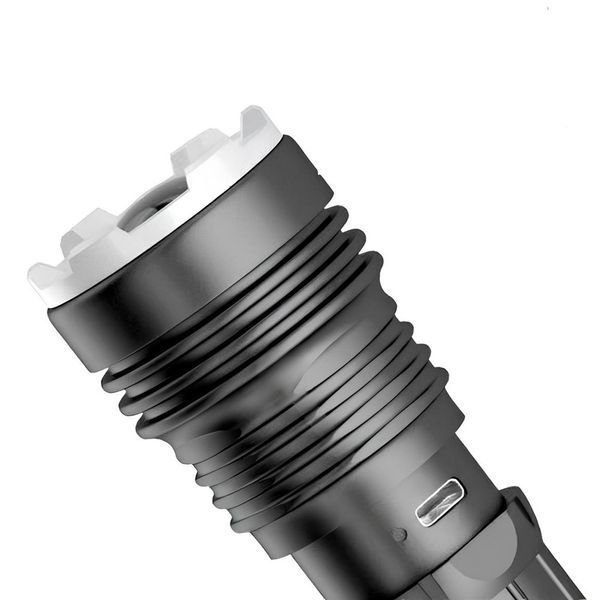 Ручной фонарь светодиодный, зарядка от USB, Zoom, BL-A85-P50 / Карманный фонарик аккумуляторный / Тактический фонарь 234591699 фото