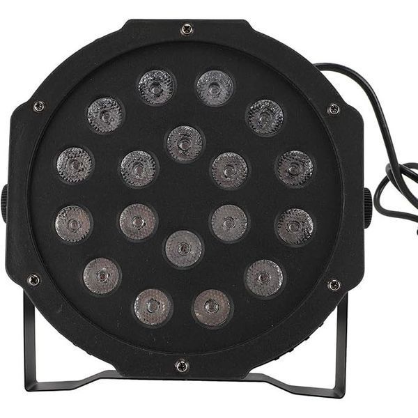 Светодиодный прожектор RGB, 18х1.5W + пульт, от сети / LED прожектор / Заливочный прожектор 234588683 фото