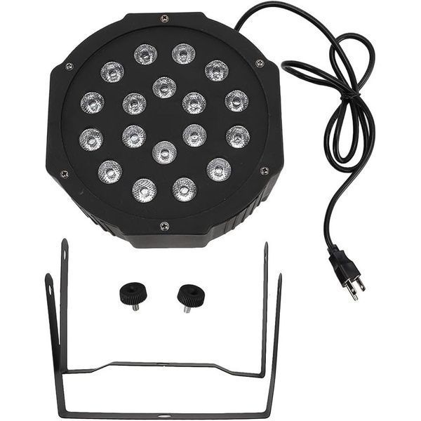 Светодиодный прожектор RGB, 18х1.5W + пульт, от сети / LED прожектор / Заливочный прожектор 234588683 фото