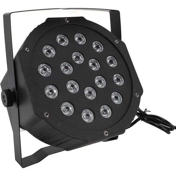 Светодиодный прожектор RGB, 18х1.5W + пульт, от сети / LED прожектор / Заливочный прожектор 234588683 фото