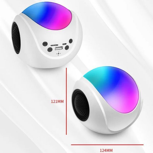 Нічник RGB LIGHT з bluetooth колонкою та підтримкою FM/SD карт / Настільна акумуляторна лампа 234571314 фото