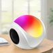 Нічник RGB LIGHT з bluetooth колонкою та підтримкою FM/SD карт / Настільна акумуляторна лампа 234571314 фото 3