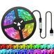 Світлодіодна стрічка 5 м, від USB + пульт TV LED Strip CB-5050 / Кімнатна лед підсвітка / RGB стрічка від повербанку 234568418 фото 7