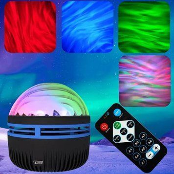 Нічник проектор з пультом від USB, LED Q6 STAR LIGHT 2502 / Дитячий нічник-лампа / Настільна лампа проектор 234588596 фото
