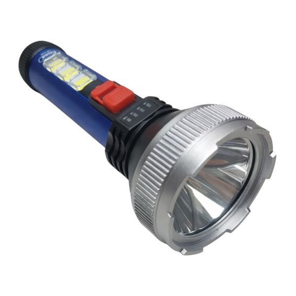 Ручний ліхтар з боковим підсвічуванням 5W LED + 3 COB, 4 режими, micro USB, COBA CB-C95 / Світлодіодний ліхтар акумуляторний 234592774 фото