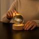 Светодиодный 3D ночник хрустальный шар, от USB, 8 см, Галактика / Светильник-ночник / Детский ночник настольный 234587289 фото 2