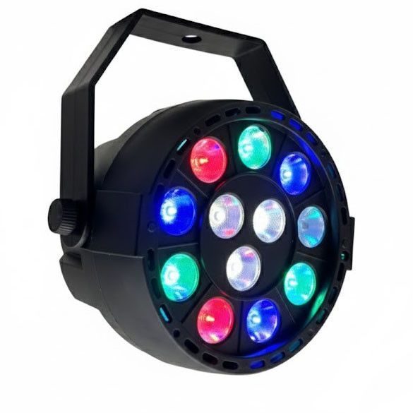 Світлодіодний LED прожектор RGB, 12LEDх1W, від мережі / Сценічний світильник / Прожектор заливного світла 234588712 фото
