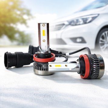 Автомобільні Led лампи для основного світла, 35W, 12-24V, комплект 2 шт, Н11 mini / Led лампи головного світла / Лампи для фар 345708574 фото