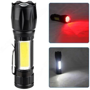 Акумуляторний ліхтар ручний XPE + COB, USB, WN-601 / Світлодіодний ліхтарик / Ручний LED ліхтарик 234591467 фото
