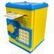 Дитячий сейф-скарбничка електронна, 13x12,5x18см, Maxland MK 3916 Yellow / Іграшкова скарбничка з купюроприймачем / Іграшковий сейф на батарейках 345708748 фото 4
