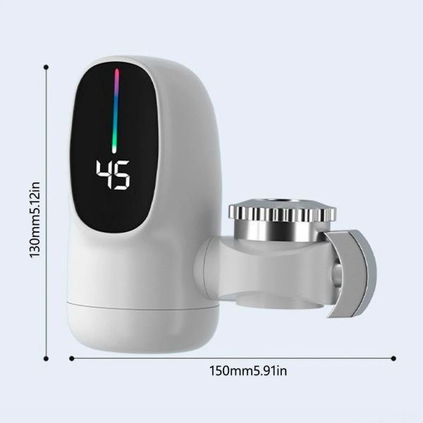 Проточный водонагреватель на кран с LCD экраном, 35-50&deg;C / Бойлер на кран / Насадка на кран для кухни 234566996 фото