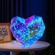 Ночник 3D сердца с эффектом голограммы, 20 см, от батареек и USB / Голографическое сердце с подсветкой / Светильник сердце 234587432 фото 6