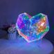 Ночник 3D в виде сердца с эффектом голограммы, 25 см, от батареек и USB / Голографическое сердце с подсветкой / Светильник сердце 23458743201 фото 8