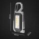 Мини фонарь брелок с USB и карабином, 8 LED, Серый / Портативный светодиодный фонарик на ключи 234568980 фото 9