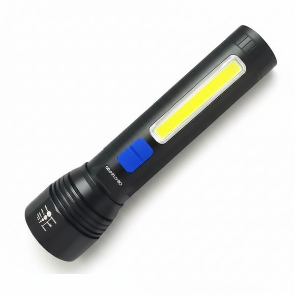 Ручний ліхтар акумуляторний із зумом, від USB, Bailong CB-C12-P50-COB / Світлодіодний ліхтар / Акумуляторний ліхтарик / Ліхтар LED 234590630 фото