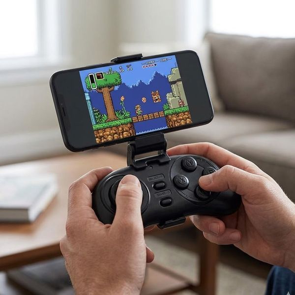 Бездротовий джойстик міні, 7,5 x3, 6x1, 7см, Bluetooth, Smart / Геймпад для смартфона / Ігровий міні контролер для смартфона 345709009 фото