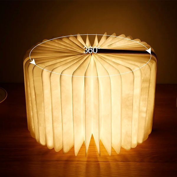 Аккумуляторная настольная лампа-книга, USB / LED лампа-книга / Светодиодная лампа на аккумуляторе / Портативный светильник 234589376 фото