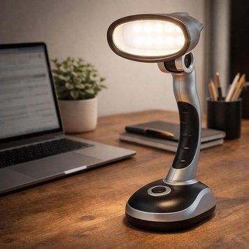 Настільна лампа на батарейках, 12Вт, BL-888-12 LED / Світлодіодний світильник на стіл / Ліхтар настільний 234592621 фото