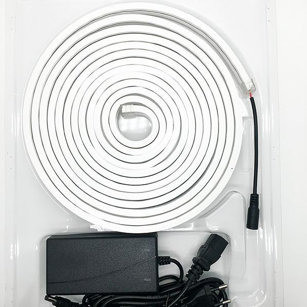 Неонова стрічка світлодіодна 5 м, LED NEON, 12V-220V, Різнокольоровий / RGB стрічка / Світлодіодне RGB підсвічування силіконове 234584220 фото