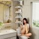 Угловая полка для ванной 4 яруса (320х33 см), до 16кг, Multi Corner Shelf GY-18 / Телескопическая полка в ванну 12345998302 фото 7